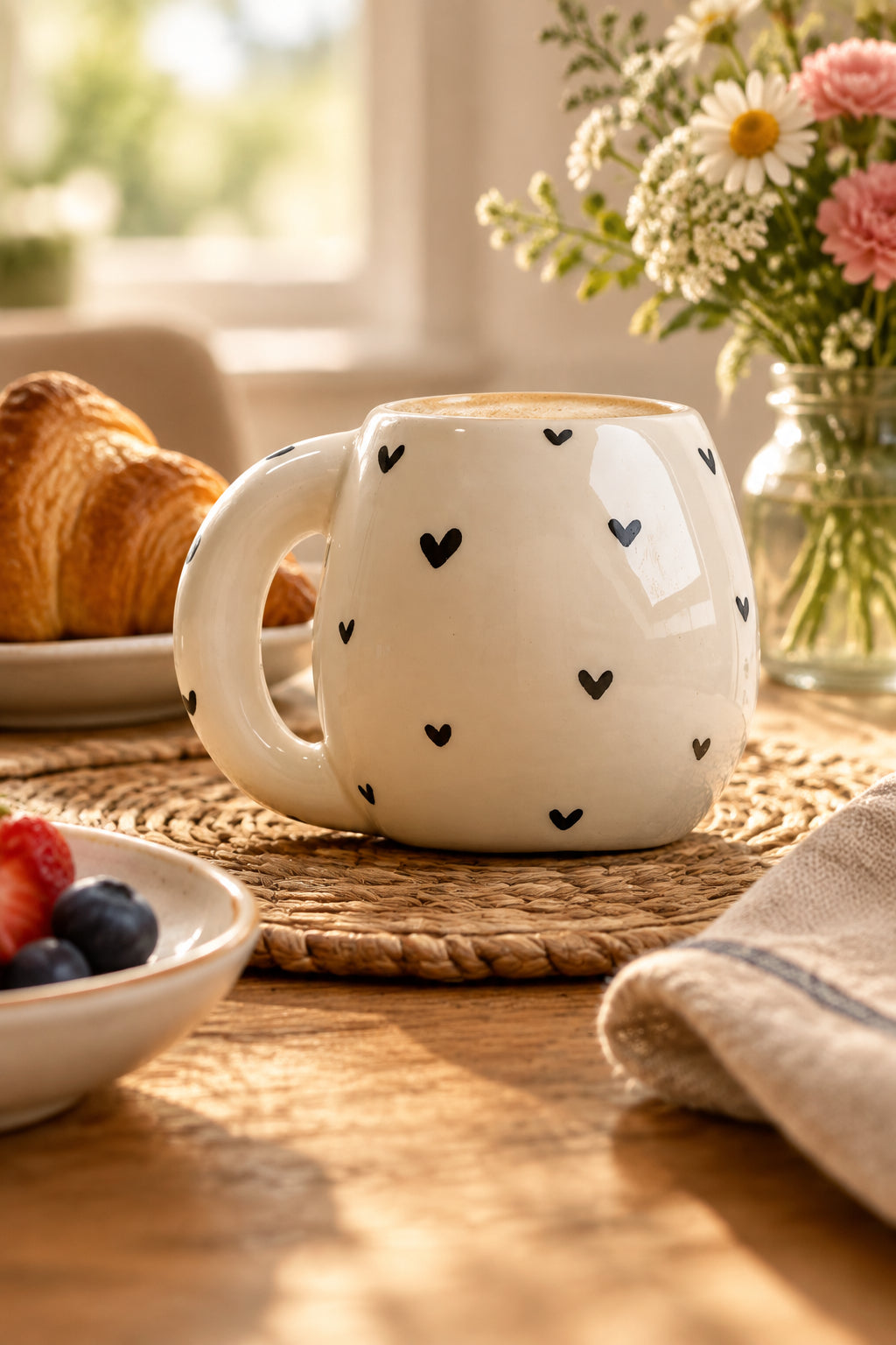Taza corazones