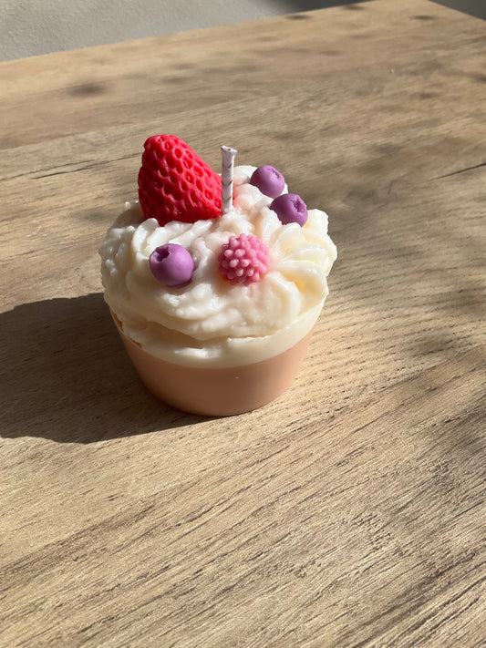 Cupcake de frutos rojos
